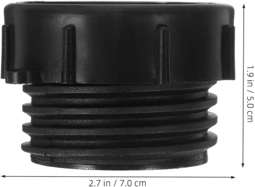 Vista 9 de IBC Tank Adapter 2 Pcs 2 Inch Plastic Converts 60 Thread Pitch