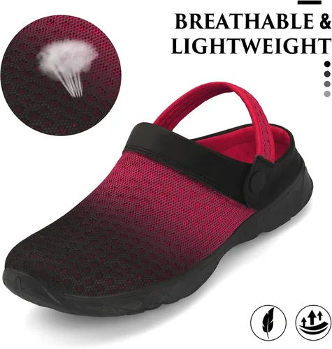 Vista 3 de SAGUARO - Zapatos de jardín de secado rápido para hombre y mujer, zuecos ligeros de jardinería, sandalias de agua para deportes. uso en exteriores