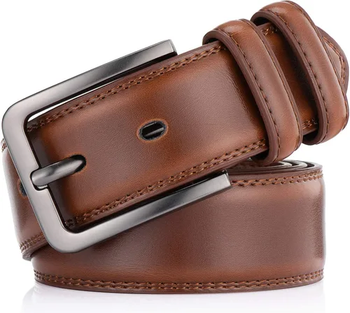 Vista 2 de Autolock - Cinturón de vestir de cuero genuino - Cinturón casual clásico para hombre