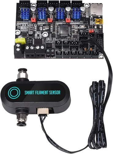 Vista 5 de BIGTREETECH SKR Mini E3 V2.0 - Placa de control de 32 bits con controlador UART TMC2209. Nueva actualización de la placa base de piezas de impresora