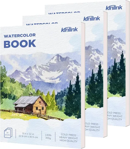 Vista 24 de 100PCS 2.5x3.5 Watercolor Paper Bulk, 140lb/300g Cold Press Thick Water Color Paper Pad for Child Adult, White Art Paper for Drawing Painting