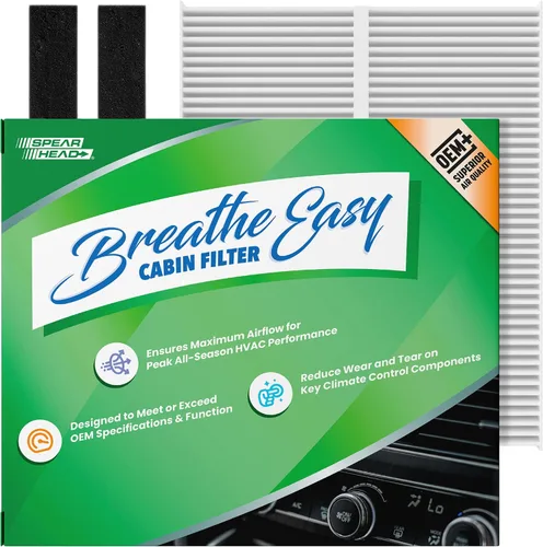 Vista 26 de Spearhead OEM+ Filtro de aire de cabina Particulate Breathe Easy Compatible con 2015-17 Chrysler 200, 2014-18 Cherokee como OEM Proporciona