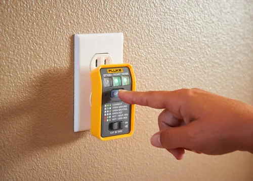 Vista 6 de Fluke ST120+ Probador de Enchufe GFCI con Señal Audible