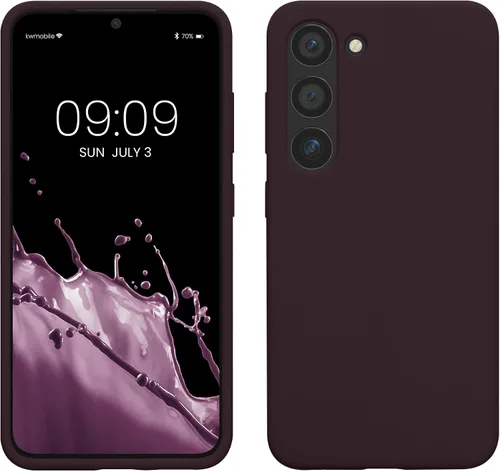 Vista 299 de kwmobile Funda compatible con Samsung Galaxy S9 - Funda de silicona TPU con acabado suave - Blue Reef