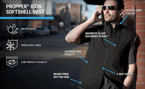 Vista 5 de Propper chaleco Icon Softshell para hombres
