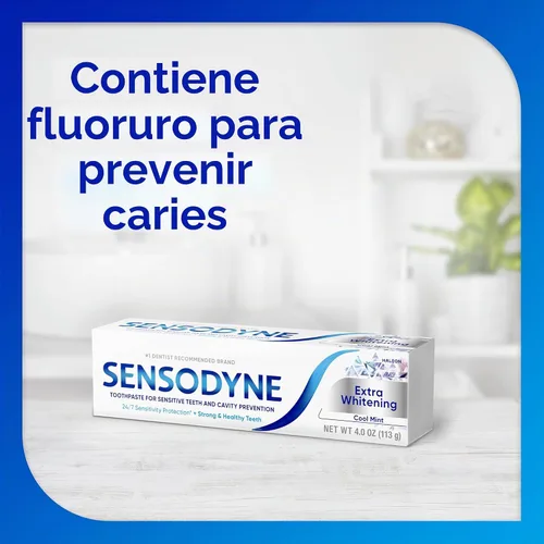 Vista 2 de Sensodyne Pasta de dientes de menta fresca extra blanqueadora - 4 onzas