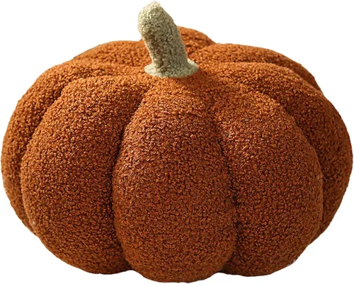 Vista 7 de Almohada decorativa de calabaza, cojín de suelo, cojín de sofá, almohada de lectura para automóvil (azul, 7.8 pulgadas)