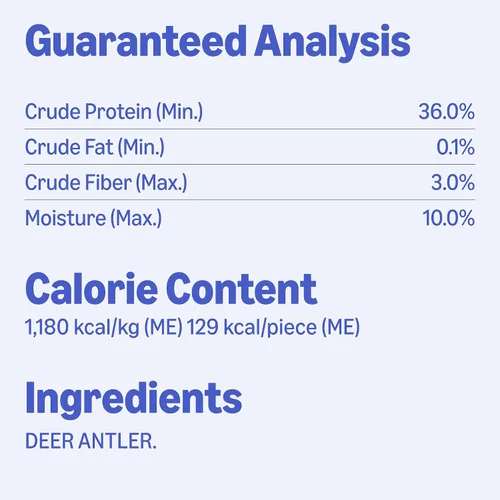 Vista 6 de Marca Amazon – Cuerno de ciervo Wag masticable para perros, mudado naturalmente, entero, mediano de 6 a 7.5 pulgadas, de larga duración