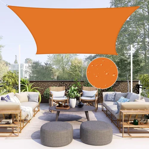 Vista 13 de Neween Toldo Vela, 6'7'' x 6'7'' x 6'7'' Toldo Vela Triangular Impermeable para Patio Jardín Cubierta Pérgola Exterior Toldo Vela 98% Bloqueo UV