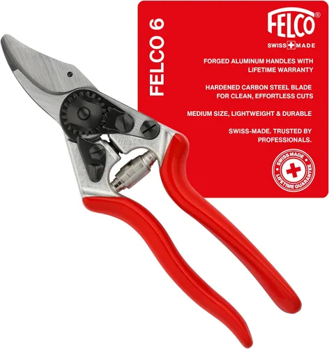 Vista 13 de Felco F 14 Tijeras de podar – Cortadoras de jardín de 7.1 pulgadas para manos pequeñas con hojas bypass y yunque Podadoras de mano para jardinería
