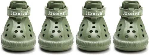 Vista 7 de JZXOIVA Zapatos para perros para pavimento caliente, botines de perro para perros pequeños, botas transpirables para perros y protectores de patas