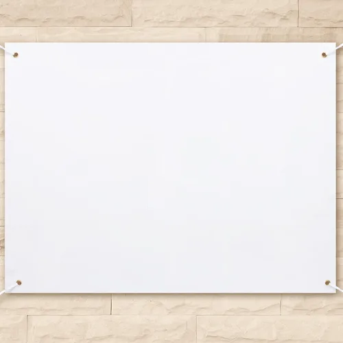 Vista 19 de Zonon Pancartas grandes en blanco y letreros de tela Oxford de poliéster para decorar con cuerda colgante para pared interior y exterior, carteles