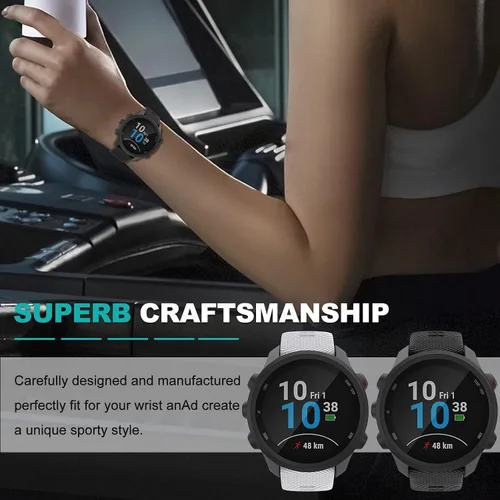 Vista 7 de OVERSTEP - Correa de reloj para Garmin Venu 2 Plus/Venu SQ/Forerunner 645/245 Correa de muñeca de liberación rápida para Garmin Vivoactive 3