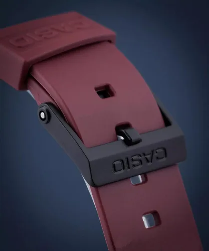 Vista 2 de Casio Unisex time-only Watch Bordeaux