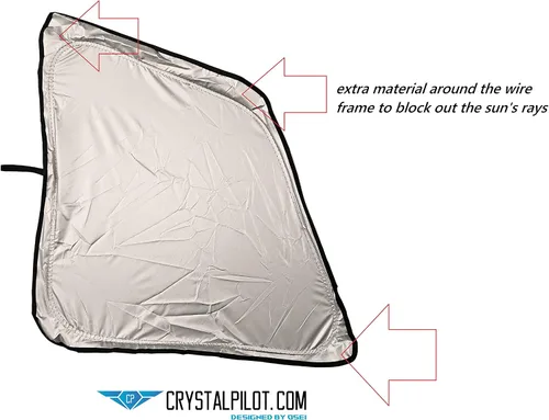 Vista 3 de Parasoles de cabina Crystal Pilot para 737 (737R)
