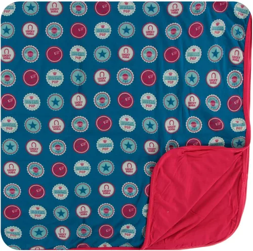 Vista 14 de KicKee Pants Manta estampada para niños pequeños, casas de Amazon, talla única