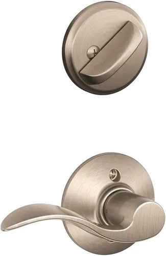 Vista 5 de Schlage F59 ACC 716 RH Accent - Palanca interior derecha con cerrojo, bronce envejecido (solo mitad interior)