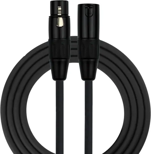 Vista 5 de Kirlin Cable MPC-270-03/BK - 3 pies - Cable de micrófono XLR a XLR Chaqueta de PVC negro