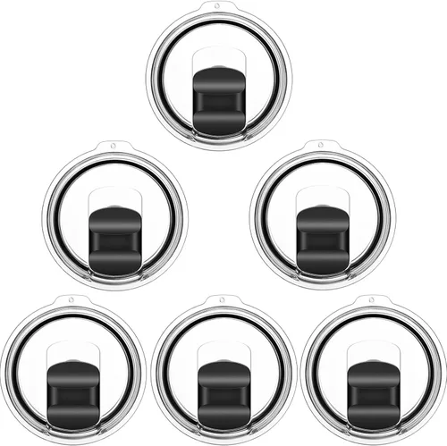 Vista 13 de Repuesto de tapa para vaso de vino de 10 onzas, paquete de 2 tapas magnéticas deslizantes compatibles con YETI de 6 onzas, taza apilable de 8 onzas