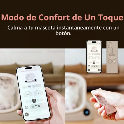 Vista 7 de PetSnowy Caja secadora para mascotas, diseño modular seguro, gran espacio de 80 litros, control inteligente de temperatura y aplicación, flujo