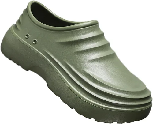 Vista 8 de Zapatos de chef para hombres y mujeres, resistentes al aceite, sandalias de trabajo para enfermera, jardín, baño, sandalias de trabajo, ligeras
