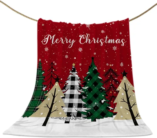 Vista 53 de Mantas de Tiro de Muñeco de Nieve de Navidad, Manta de Vellón Suave de Vacaciones de Invierno Decorativa para Hogar Sofá Sillón Silla Sala de Estar