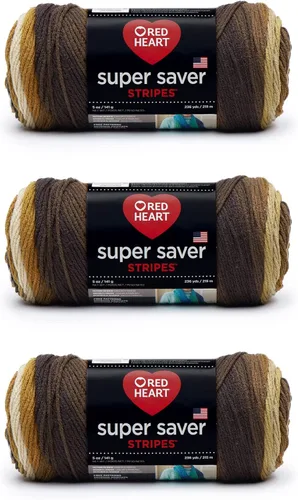 Vista 141 de Red Heart Hilo Super Saver, paquete de 3, camuflaje, 3