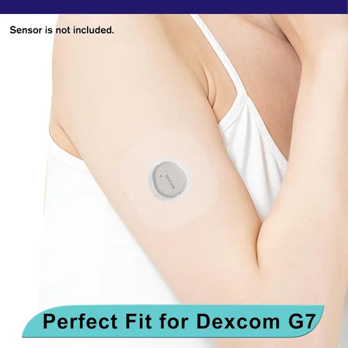 Vista 5 de Parches adhesivos G7, paquete de 40 parches impermeables y transpirables para G7 y Stelo con recorte, protección de larga estancia, sensor