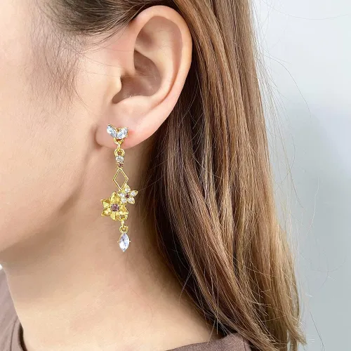 Vista 4 de Genshin Impact Dangle Earrings For Women Girl - Anime Figure Element Eye Of God Anemo Vision Earrings Venti Cosplay Jewelry For Christmas Halloween