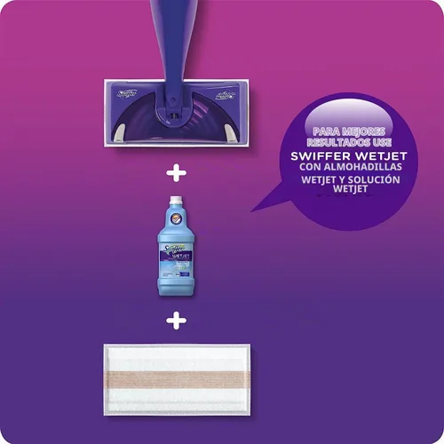 Vista 2 de Recambio de solución limpiadora de pisos Swiffer, lavanda, 42.2 onzas líquidas, paquete de 4