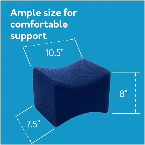 Vista 9 de Almohada ortopédica de rodilla para personas que duermen de lado, almohada ergonómica de espuma viscoelástica para el dolor de espalda