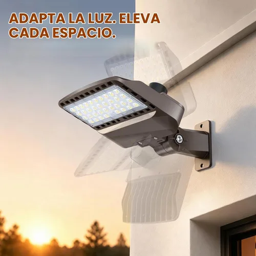 Vista 8 de ledmo Luz LED de estacionamiento de 100 W/120 W/150 W, 22500 lm, súper brillante, regulable, para exteriores, con sensor 3 en 1 con fotocélula