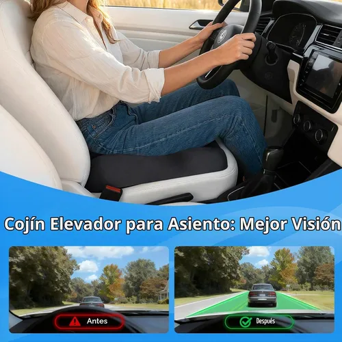 Vista 4 de Niceeday Cojín de asiento para oficina, automóvil y silla de ruedas, espuma viscoelástica de alta calidad con diseño ergonómico en forma de U