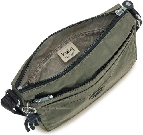 Vista 3 de Kipling Bolso bandolera Sebastian para mujer, Verde (Green Moss)