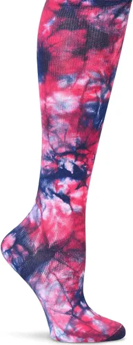Vista 2 de Nurse Mates Calcetines de pantorrilla para mujer Compresión de 12-14 mmHg Soporte y comodidad superiores 1 par Tinte espacial Aqua Breeze