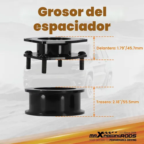 Vista 3 de maXpeedingrods Kit de elevación de 2 pulgadas para Jeep Grand Cherokee WK Commander XK 2006-2010, kit de separador de elevación de suspensión
