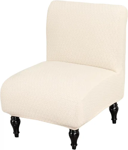 Vista 13 de HAOYONG - Funda de silla sin brazos de acento, funda elástica para silla deslizante con estampado, fundas protectoras para muebles, fundas