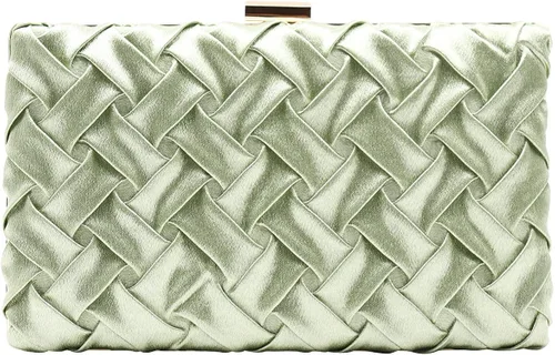 Vista 2 de Mogor Bolso de mano de hombro con cinta trenzada vintage para mujer