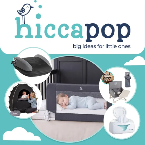 Vista 7 de Hiccapop Barandilla convertible para cuna para niños pequeños, protector de riel de cuna con anclaje reforzado de seguridad