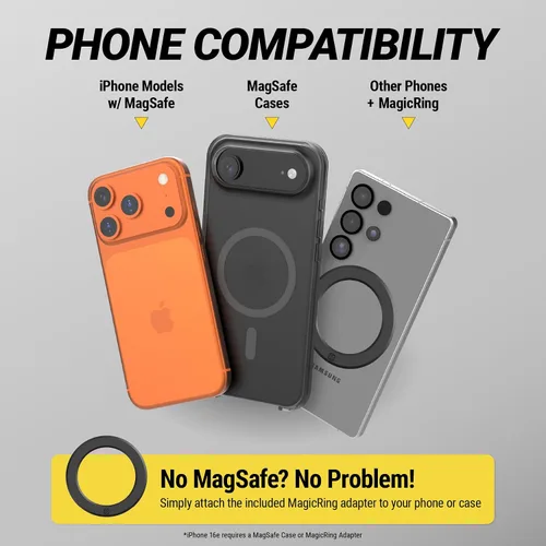 Vista 6 de Scosche MP2FM-XCES0 MagicMount Pro2 - Kit de soporte magnético universal de teléfono celular para automóvil de superficie empotrada Compatible