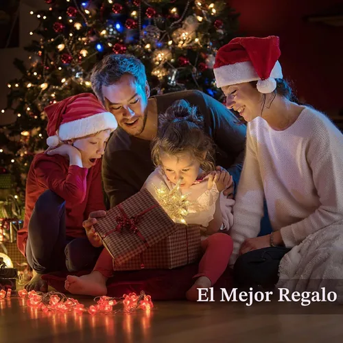 Vista 9 de Lewondr Decoración para árbol de Navidad, decoración de árbol de Navidad con forma de estrella en 3D con diseño de explosión de estrellas, control