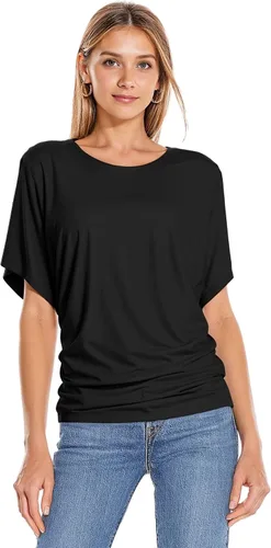 Vista 3 de Hybrid & Company Camiseta Dolman con cuello barco súper cómoda para mujer