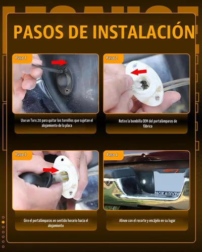 Vista 9 de LESAUCE Kit de luces LED para matrícula para Dodge Ram 1500 Pickup 1994-2001, Dodge Ram 2500/3500 1994-2002 Pickup - LED blanco de 6000 K, carcasa