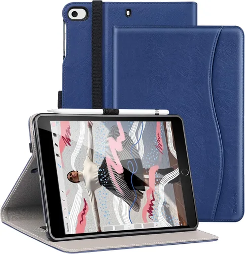 Vista 13 de Funda para iPad mini 5 2019/Mini 4 3 2 1 de 7.9 pulgadas, Cubierta Folio de Soporte de Cuero PU Premium con función de encendido y apagado