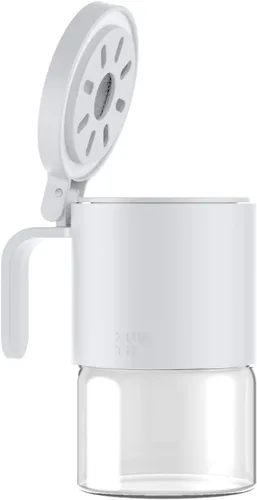 Vista 9 de Zuutii Tarros de vidrio para especias a prueba de humedad con cucharas, juego de 2 botellas de especias de 10 onzas / 10.1 fl oz, mini tarros