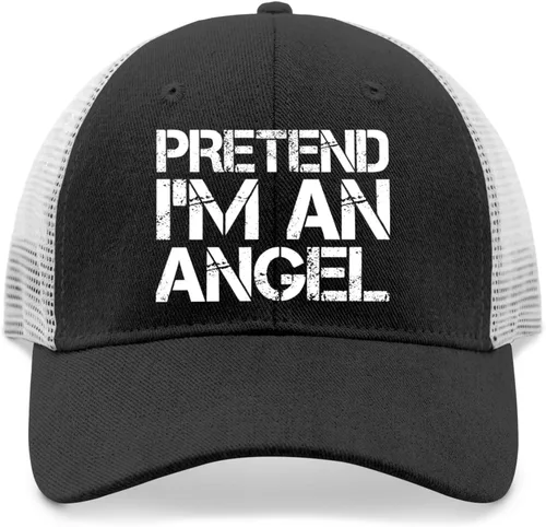 Vista 9 de Gorra de béisbol de Pretend i amss an Angel Sombrero de jardín AllBlack Sombrero de playa para hombre Regalos para papá Sombreros de béisbol