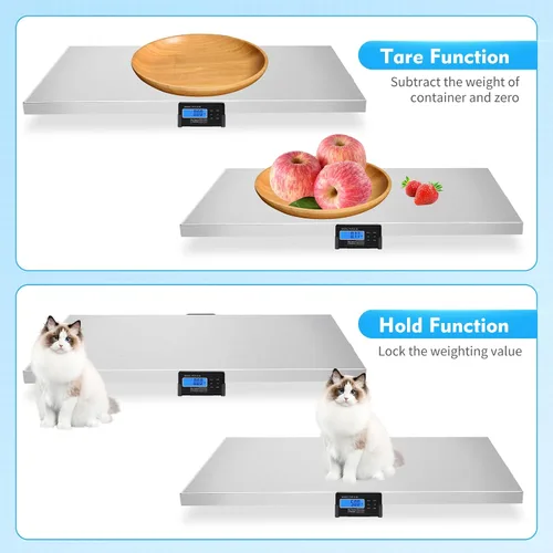 Vista 8 de Báscula digital para animales domésticos, báscula de suelo industrial, báscula de envío, báscula de cerdo, báscula de peso para perro, plataforma