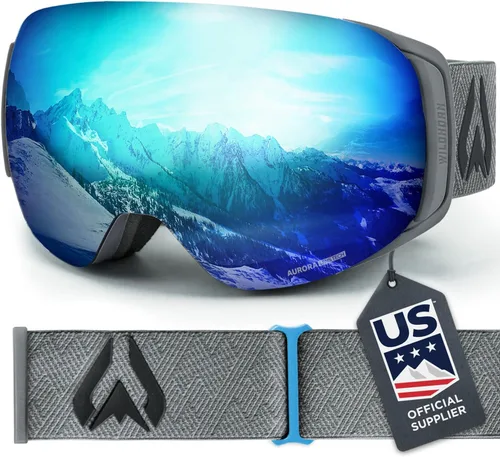 Vista 10 de Wildhorn Roca - Gafas de esquí para hombres y mujeres con protección antiempañamiento/arañazos 100% UV - Lente magnética - Gafas de nieve