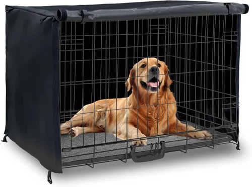 Vista 8 de Funda para jaula de perro de 24 pulgadas, Oxford impermeable 600D