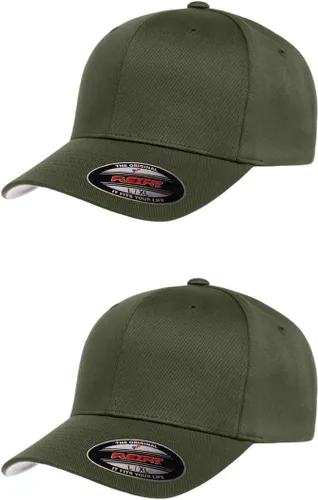 Vista 97 de Gorra de béisbol Flexfit Wooly Combed Premium de 6 paneles estructurada Ajuste elástico Paquete al por mayor disponible Negro